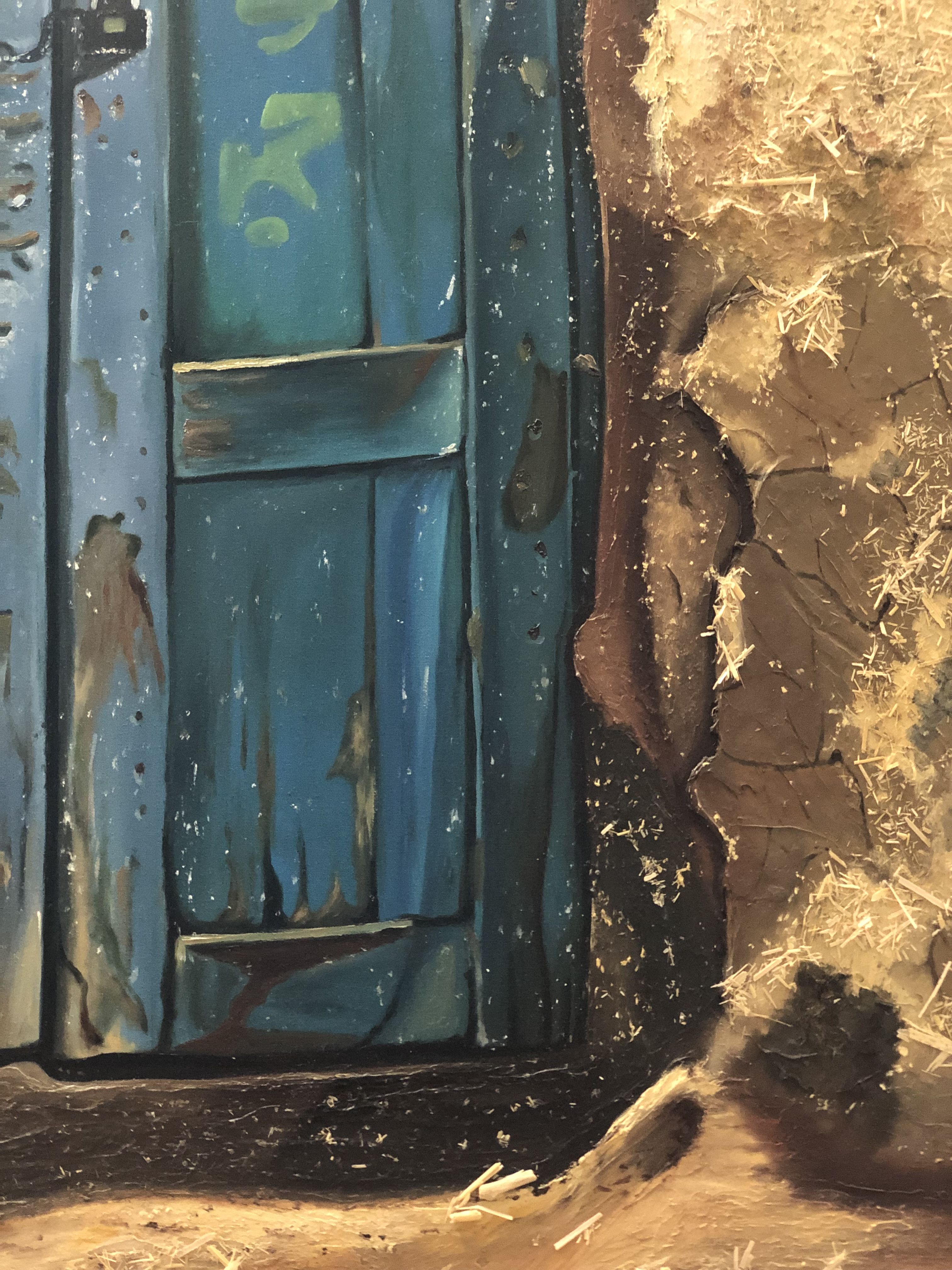 تابلوی نقاشی اورجینال با بافت سه‌بعدی