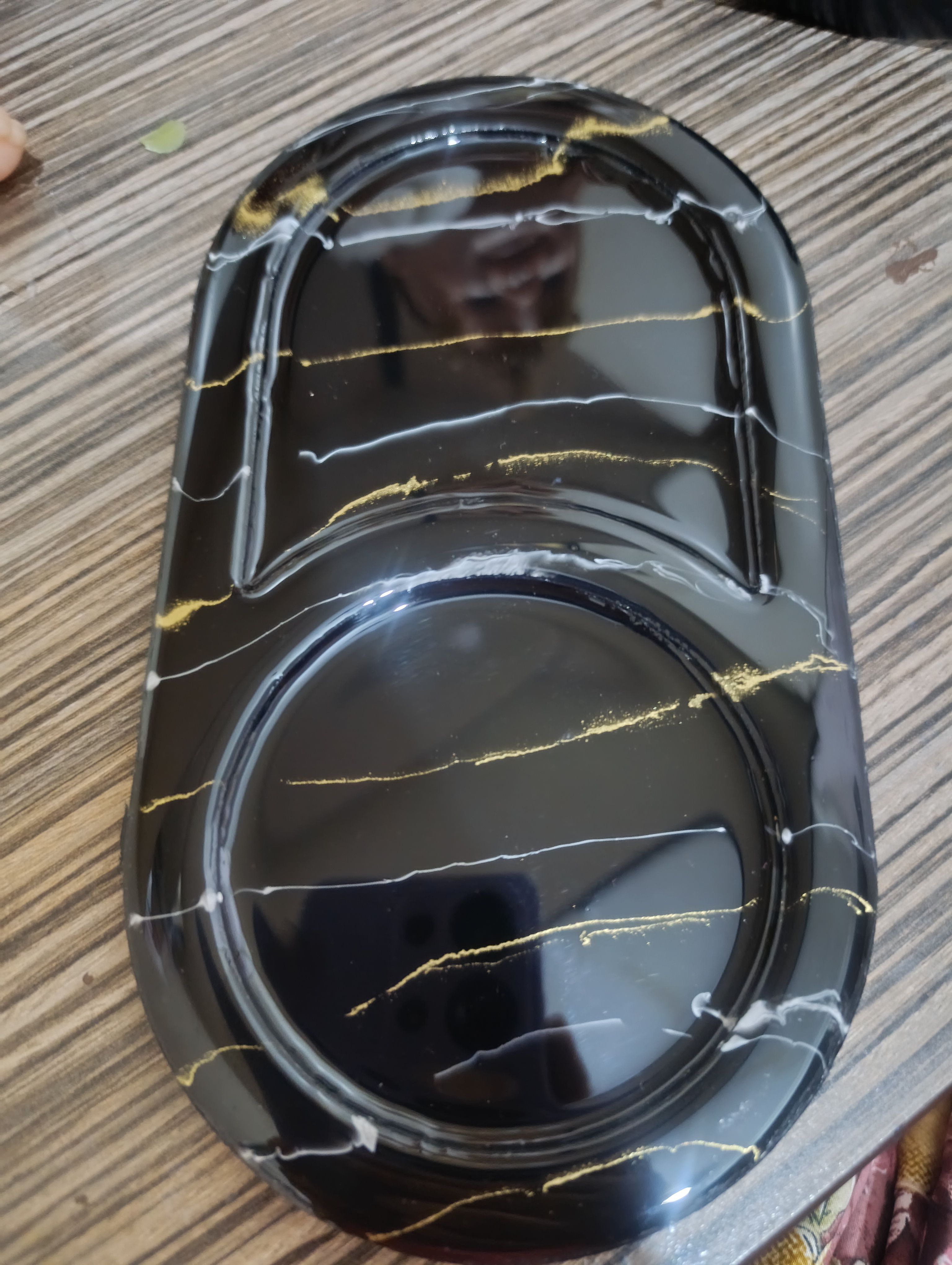 زیر ماگی رزینی طرح مرمر 