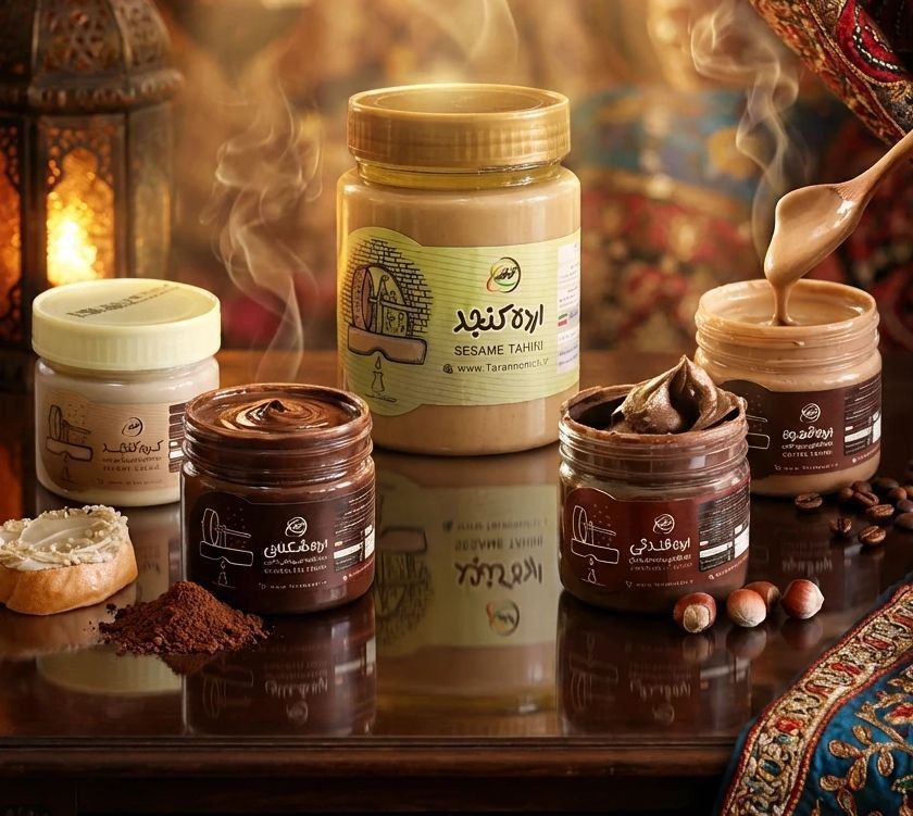 ارده و حلواارده و روغن ارده ترنم