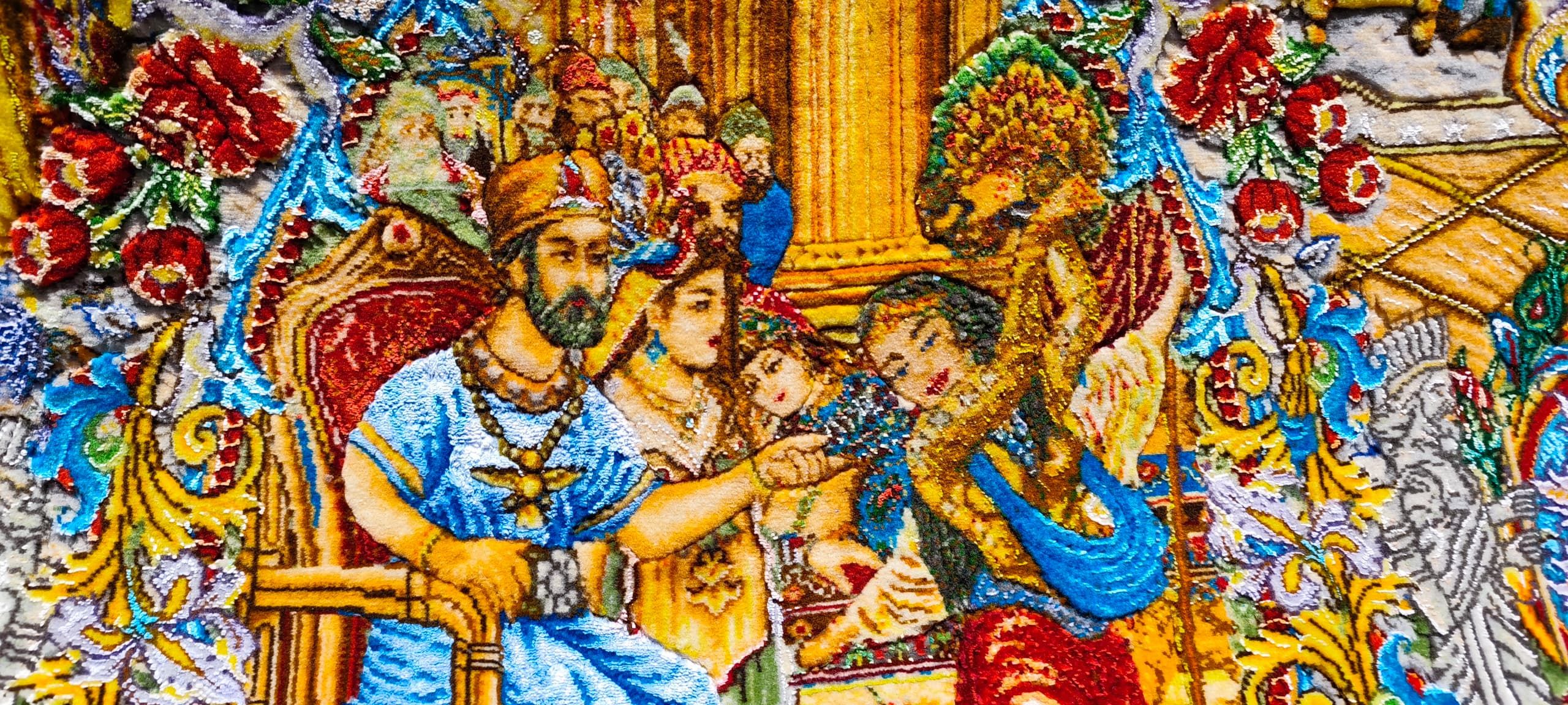 تابلو فرش دستباف سلاطین ایران زمین