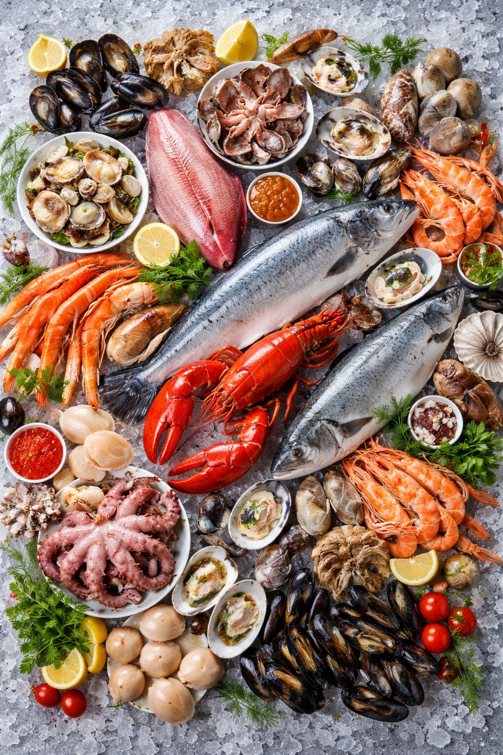ارسال مواد غذای دریایی 