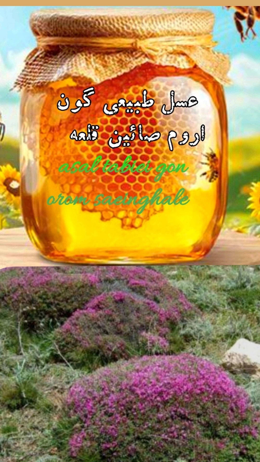 عسل طبیعی اعلا طبیعی باگل گون