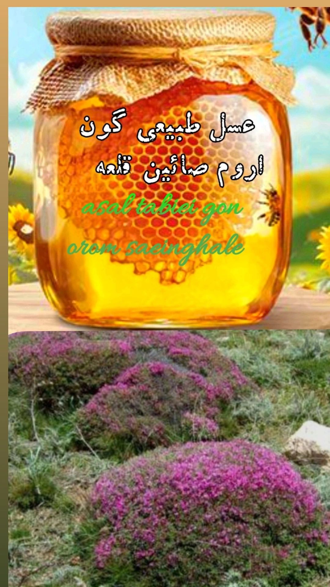 عسل طبیعی اعلا طبیعی باگل گون