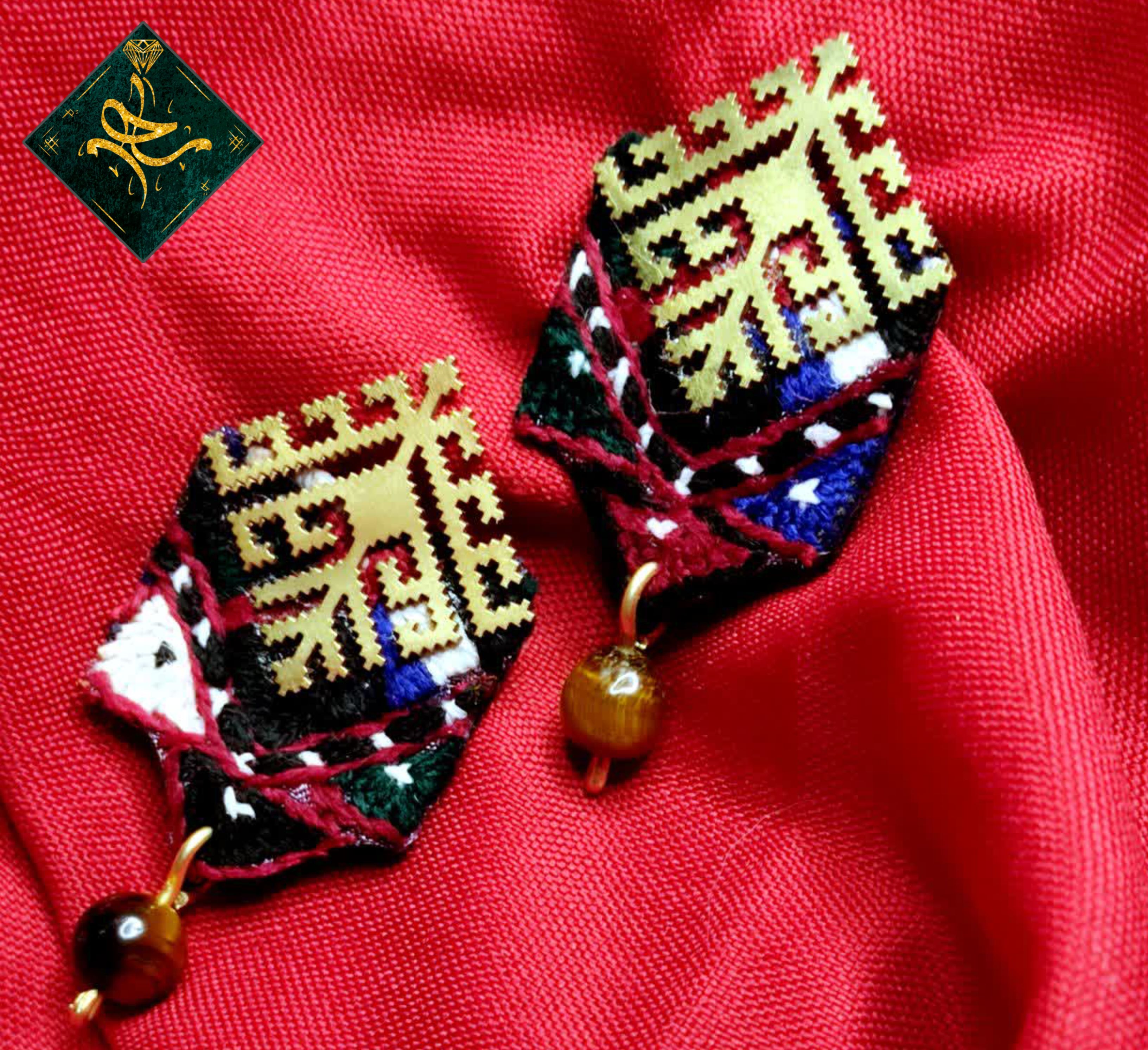 Needlework earrings