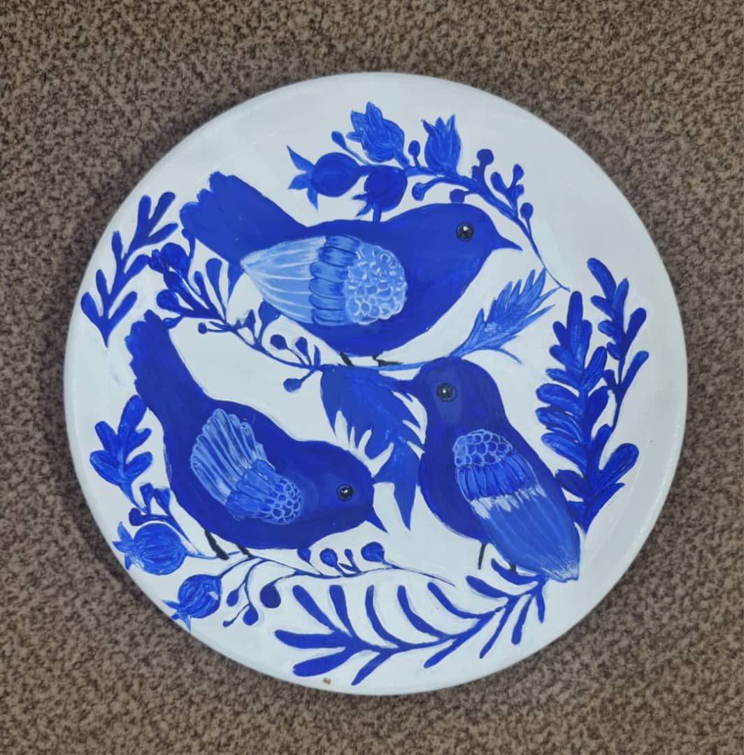 بشقاب تزیینی کار دست 