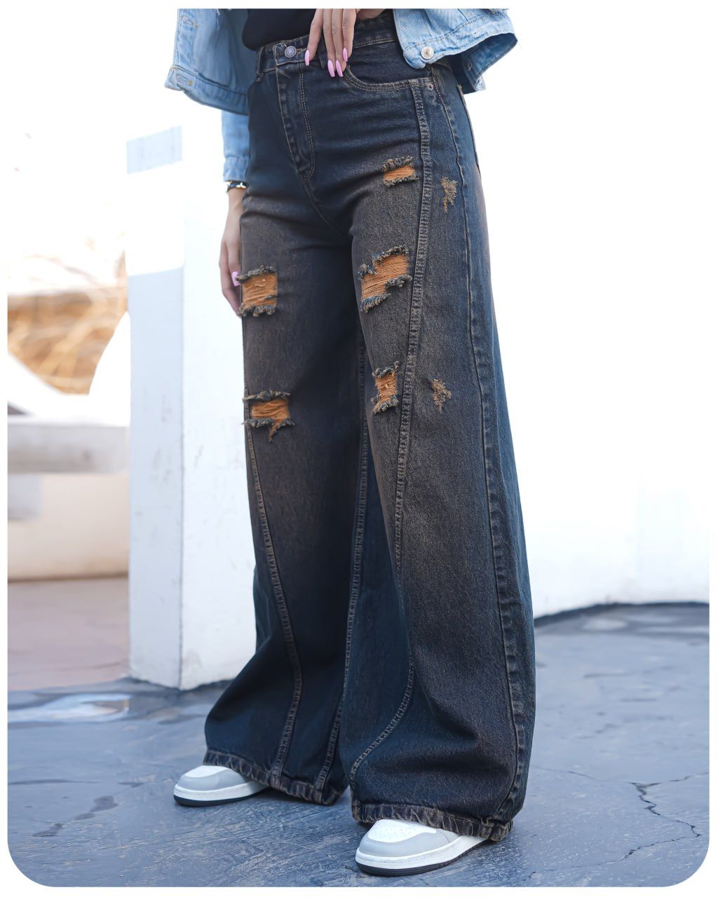 شلوار جین شافل