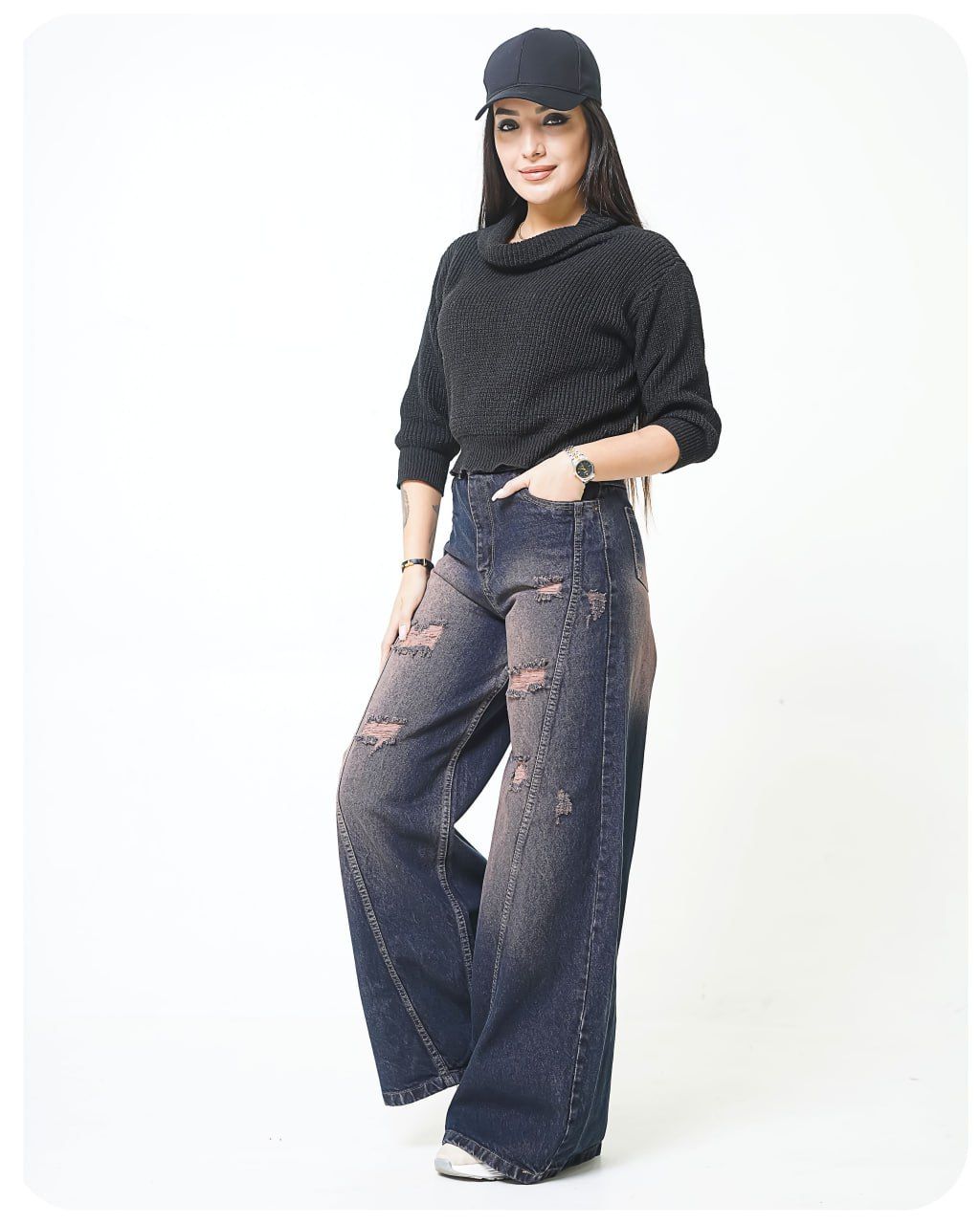 شلوار جین شافل