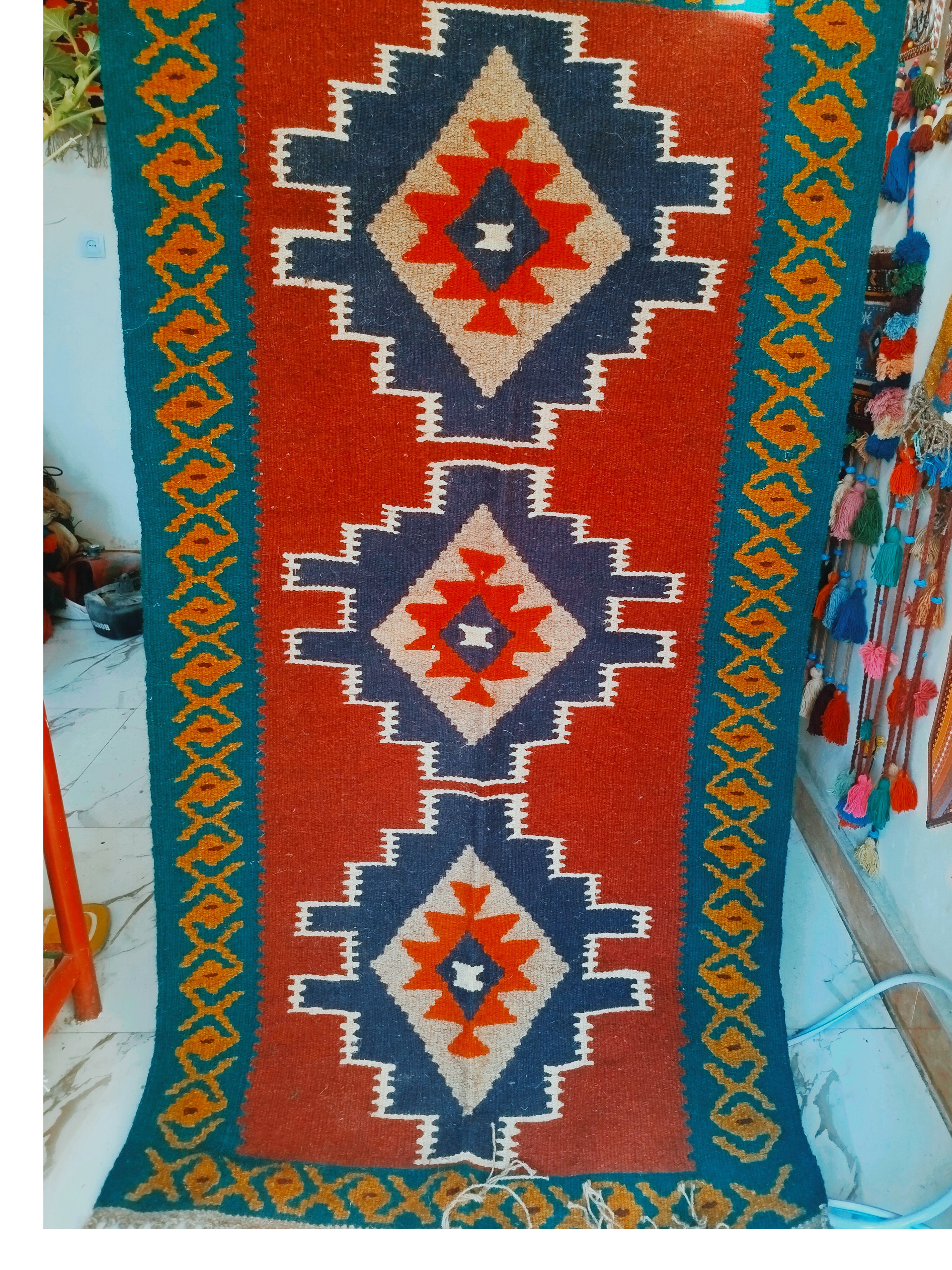 گلیم دستبافت سنتی عشایری