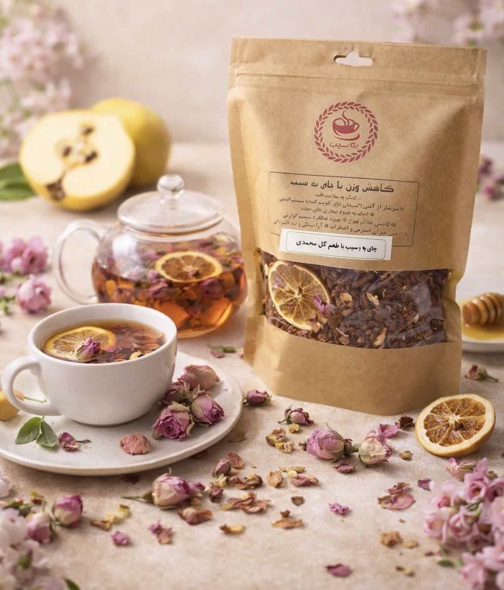 چای و دمنوش به و سیب