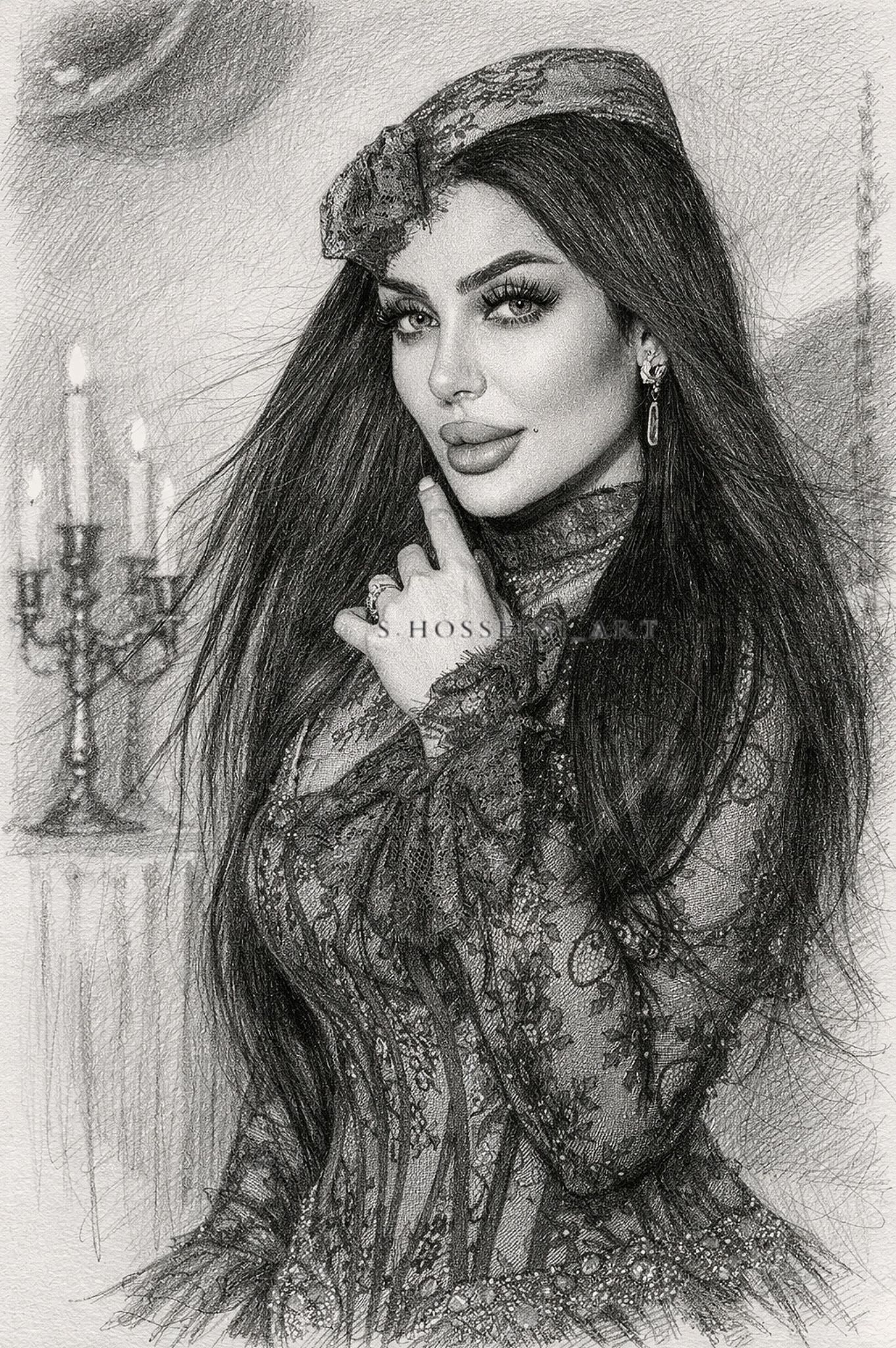 نقاشي ديجيتال پرتره
