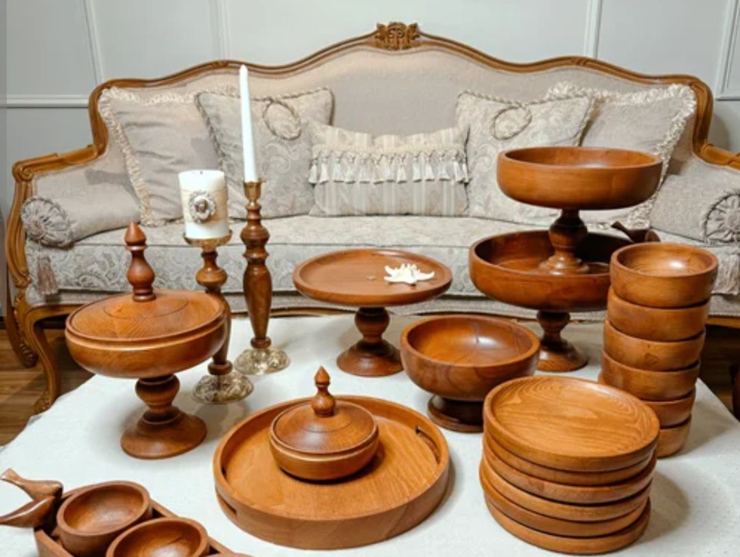 ظروف چوبی زیبا و شیک