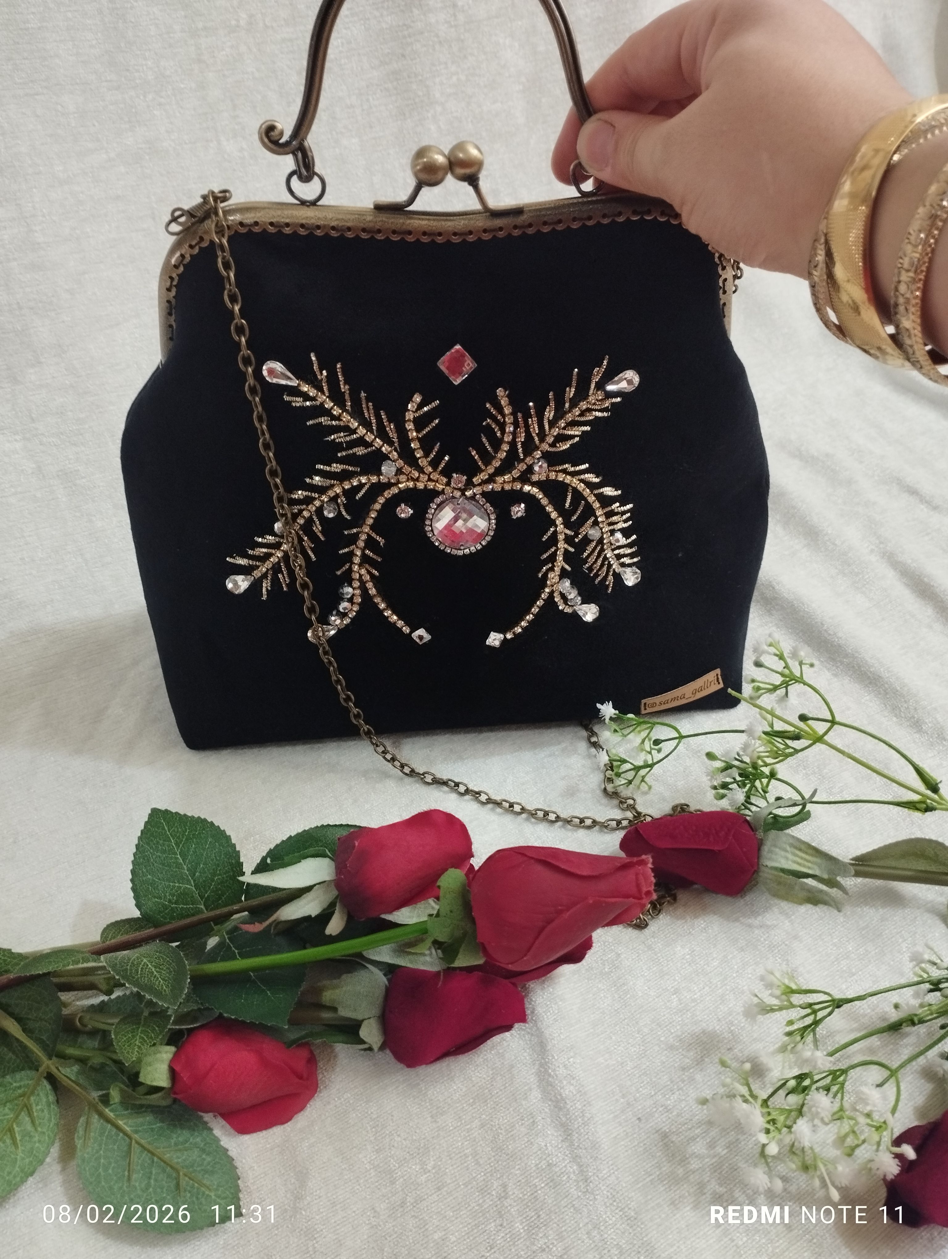 کیف مجلسی جواهر دوزی 