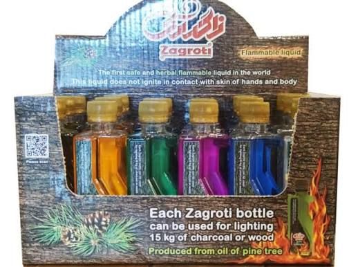 مایع اتش زا ایمن و گیاهی زاگروتی 