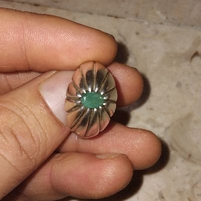 انگشتر جواهری یاقوت برمه و زمرد