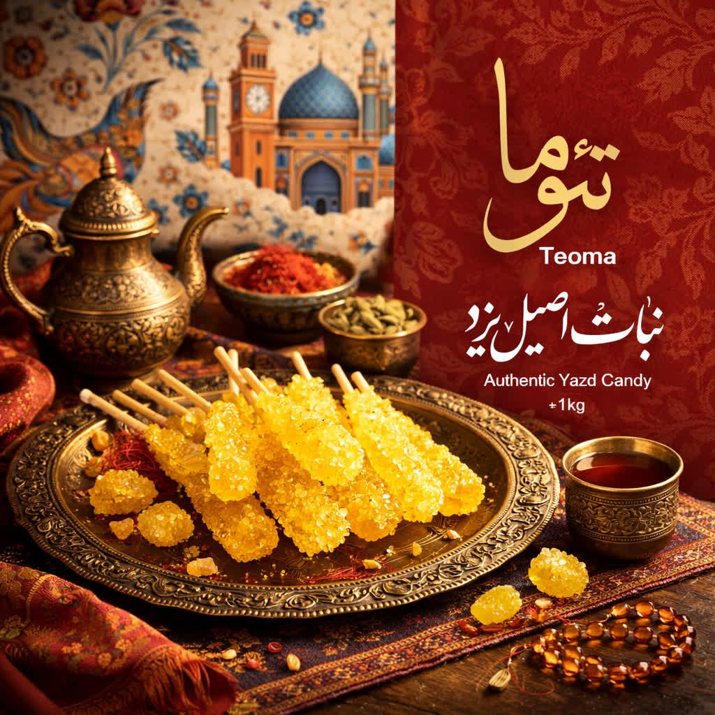 نبات سنتی ممتاز یزد تئوما - کیفیت صادراتی