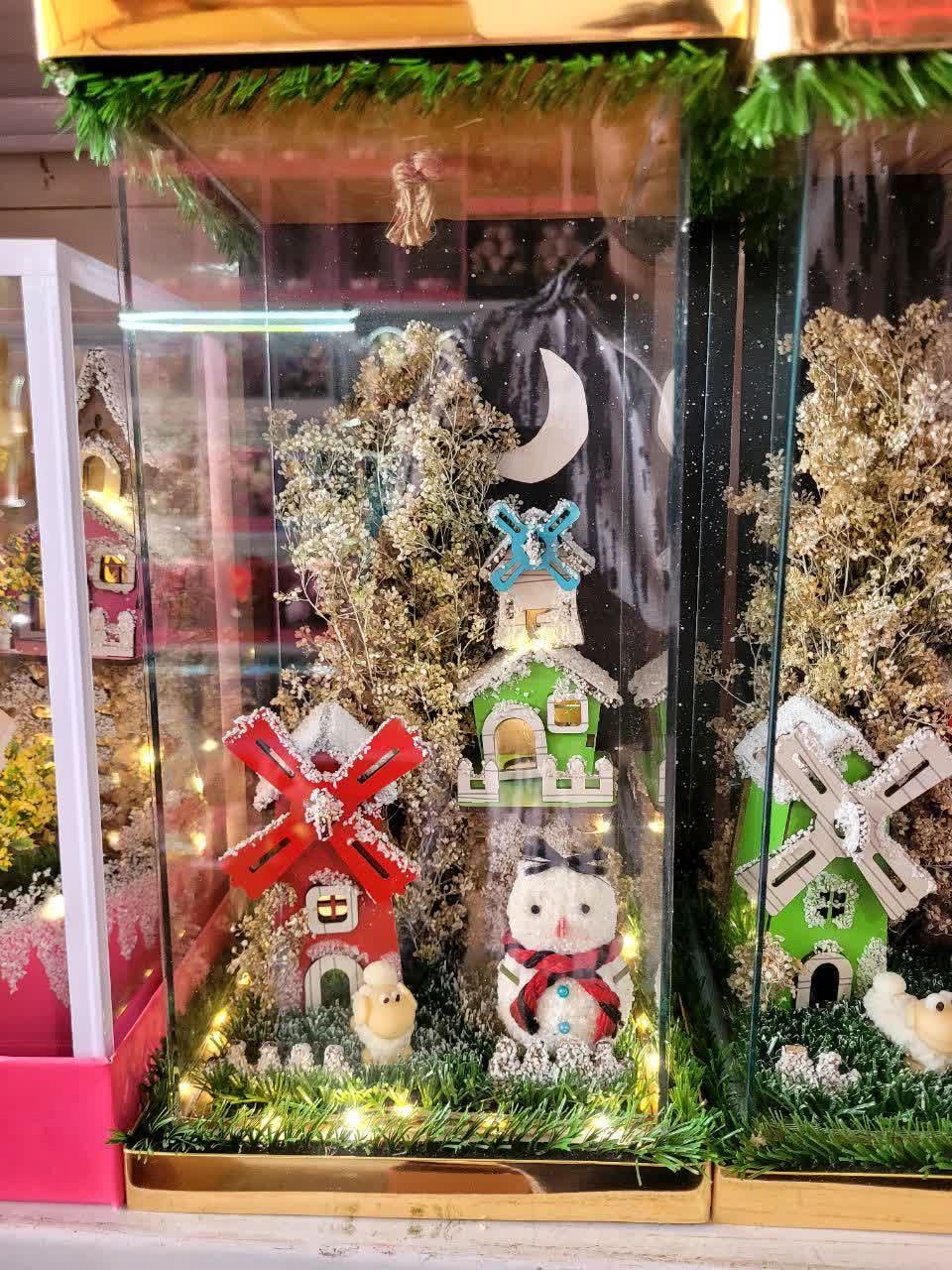 Gift of decorative flower boxes