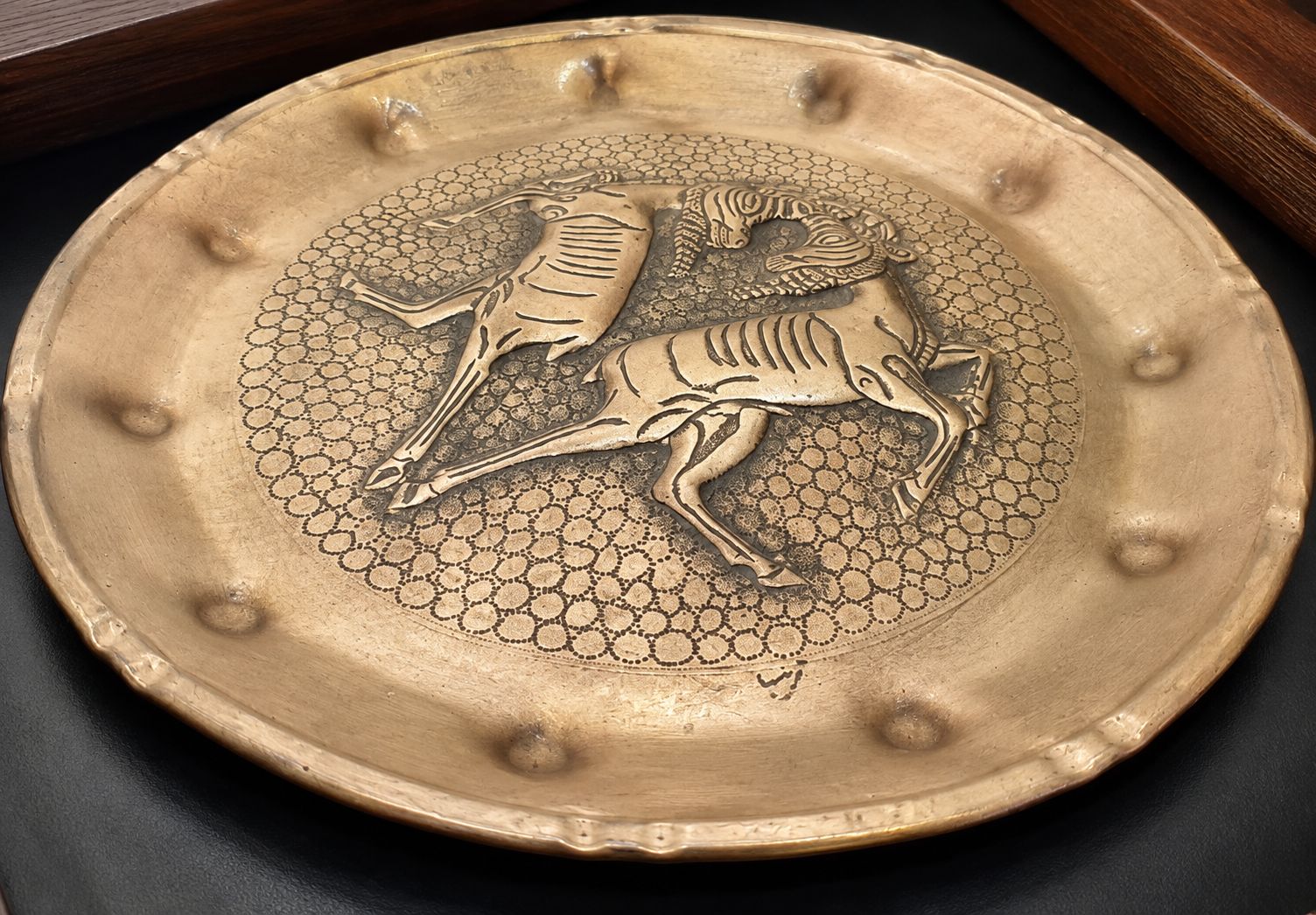 Authentic Persian Brass Wall Art 
