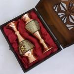 صنایع دستی مس خاتم کاری شده