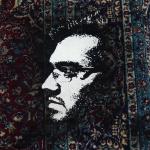 نقاشی روی فرش ایرانی 