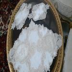 رومیزی مخمل و دانتل