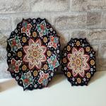 Iranian Minakari on pottery