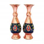 گلدان میناکاری مسی