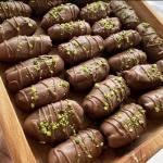 خرمای مغزدار با روکش شکلات