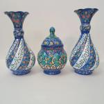 میناکاری روی مس نقاشی شیرازی 