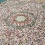 Handmade all-silk carpet from Tabriz