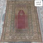 فرش دست بافت قدیمی طرح محرابی