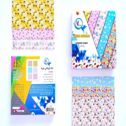 کاغذ اوریگامی گلدار (اشکال کاغذی) 15*15 کاغذ اوریگامی گلدار (اشکال کاغذی) 15*15