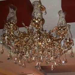 لوستر آب طلا ۸ شاخه