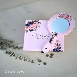 ست جعبه و آینه چوبی