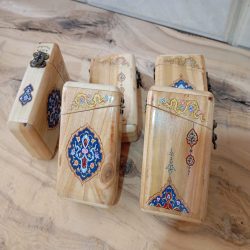 جعبه پاسور تکی تذهیب کاری جعبه پاسور تکی تذهیب کاری