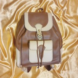 کوله پشتی چرم دست دوز 