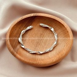 بنگل پیچ آبنباتی روکش نقره 