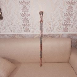 عصای مسی خاتم کاری 