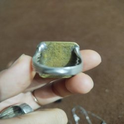 انگشتر نقره موکل دار