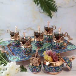 سرویس چای خوری مسی سرویس چای خوری مسی