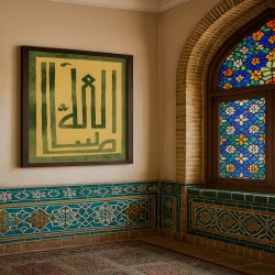 تابلو کالیگرافی نفیس مخمل