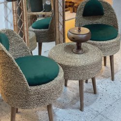 صندلی حصیری و ویلایی
