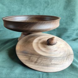 شکلات‌خوری چوبی با چوب گردو