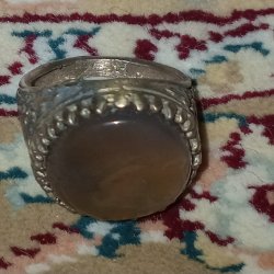 انگشتر عیقیق سلیمان اصل معدنی 