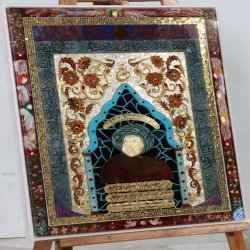 تابلو طلا و جواهرات محمد رسول الله تابلو طلا و جواهرات محمد رسول الله
