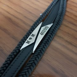 دستبند چرم طبیعی گاوی 