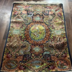 فرش دستباف تمام ابریشم ایرانی فرش دستباف تمام ابریشم ایرانی
