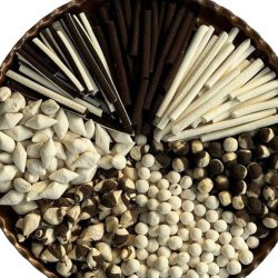 کشک دورنگ ساده و قره قروتی