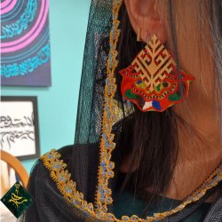 Needlework earrings