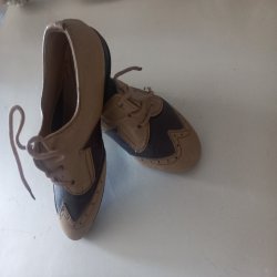 کفش نوزاد چرم دست دوز 