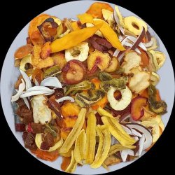 میوه خشک طبیعی با دستگاه صنعتی 